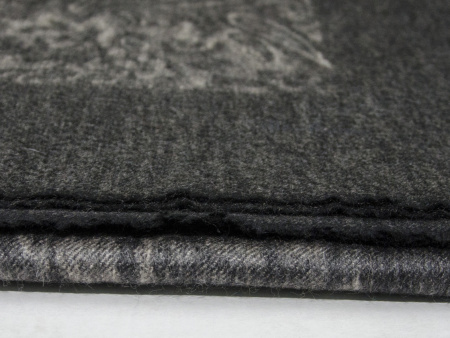  Плед кашемировый Glen Saxon Border Paisley/дамасский узор 120 Black Sand Stone/002 150x200 фото в интернет-магазине Герд Биллербек