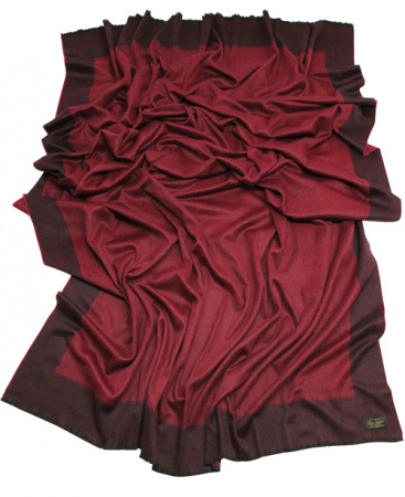  Плед Glen Saxon Border 120 A5 Black carmine 150x200 фото в интернет-магазине Герд Биллербек